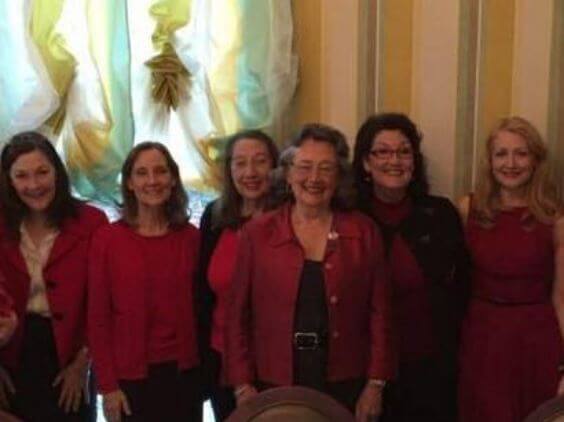 Jacquelyn Rutgers Clarkson with her sisters and mother.